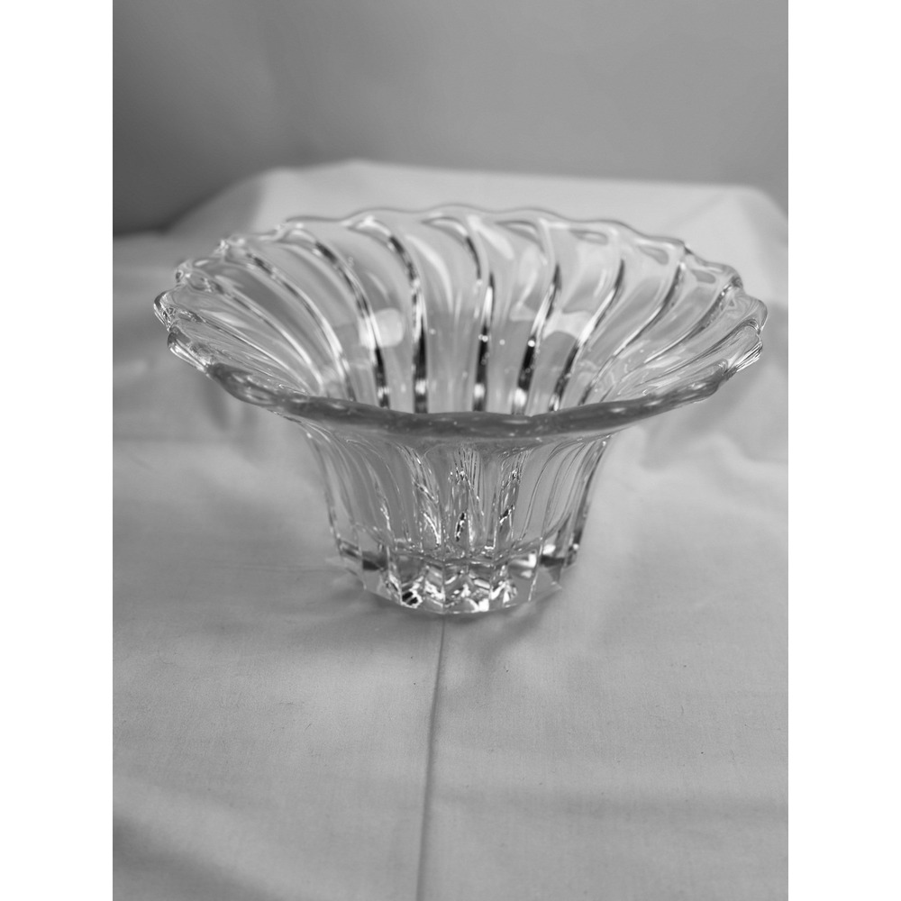Avitra Versailles‎ 11" Crystal 11" Bowl Flared Edge Discontinued Elegant Decor